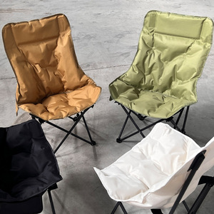<span class=keywords><strong>Silla</strong></span> <span class=keywords><strong>Plegable</strong></span> Tipo Luna para Acampar al Aire Libre con Respaldo Alto y 3 Niveles de Ajuste, <span class=keywords><strong>Silla</strong></span> Portátil para Picnic, Asiento Individual Cómodo - Product Image 6