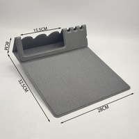 Organisateur de bureau multifonctionnel en PU 15W, porte-stylos, clavier pliable, chargeur sans fil, tapis de souris