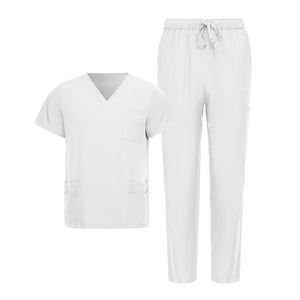 Uniforme de Enfermera de Verano con Cuello en V y Manga Corta, Uniforme Profesional de Manicurista y Spa, Uniforme Médico, Conjunto de Uniforme de Enfermería - Product Image 2