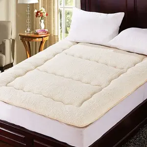 高密度骆驼羊毛豪华床床垫保护器