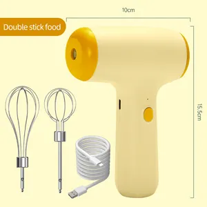 Venda quente personalizado Cozinha Elétrica Hand Blender Set Manual inteligente Hand Mixer e Food Fruit Mini imersão batedor de ovos rotativo