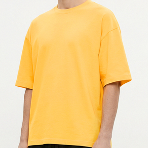 Camiseta de Verano para Hombre, Marca Americana de Moda, Estilo Holgado, Color Sólido, Manga Corta, con Tecnología SORONA, Personalizable - Product Image 6