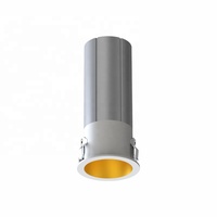 Mini spot encastré COB IP20 7W en aluminium anti-éblouissement pour centres commerciaux