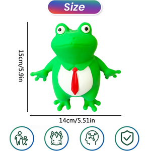Pelotas Antiestrés de Rana Verde, Bolas de Plastilina de Animales para Adultos, para Estirar y Jalar, Relleno de Jarrones y Decoración del Hogar - Product Image 2