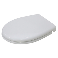 Abattant de toilette rond moderne en Duroplast, fermeture douce, déverrouillage rapide, pour sanitaires de salle de bain, fabriqué en urée