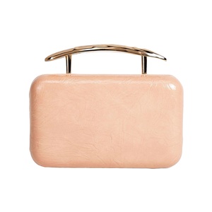 Top Handle Evening <b>Bag</b> for Women Stylish Faux PU Leather Clutch Purse Removable Gold Chain Shoulder <b>Bag</b> - Product Image 1