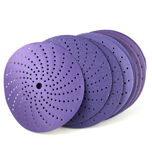 قرص صنفرة أرجواني متعدد الألوان للسيارات مع قرص صنفرة أرجواني مع 6 بوصات مع أقراص صنفرة أرجوانية من أكسيد الألومنيوم - Product Image 3