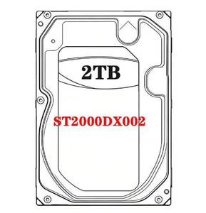 ST2000DX002 ฮาร์ดดิสก์แบบไฮบริดขนาด 2TB 3.5 นิ้ว SATA สำหรับใช้งานภายใน ความจุ 64MB แคช 7200RPM สำหรับคอมพิวเตอร์ตั้งโต๊ะ สำนักงานทั่วไป และการจัดเก็บข้อมูล - Product Image 1