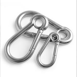 制造商Ss304/ss316不锈钢镀锌高强度安全DIN5299c登山扣卡钩 - Product Image 6