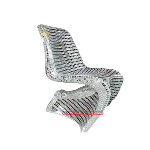 Khách sạn biệt thự thanh trang trí trừu tượng Mặt khảm nghệ thuật ghế sợi thủy tinh thiết kế điêu khắc với vật liệu nhựa cho phong cách nội thất - Product Image 3