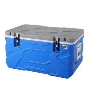 Nevera Portátil PoeticExist de 55L con Ruedas, Refrigerador Multifuncional Moderno para Acampar al Aire Libre, Logotipo PE, para Alimentos y Bebidas - Product Image 2