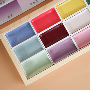Peintures <span class=keywords><strong>aquarelle</strong></span> en gros <span class=keywords><strong>haut</strong></span> <span class=keywords><strong>de</strong></span> <span class=keywords><strong>gamme</strong></span> Style chinois professionnel 12 couleurs Palette <span class=keywords><strong>de</strong></span> peinture à l'huile à haute teneur en pigments - Product Image 2