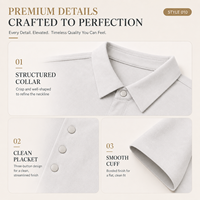 Camisa Polo JNEI para Hombre, Fácil de Limpiar, Manga Corta, Secado Rápido, Anti-Manchas, para Uniformes de Hotel, Restaurante y Hostelería