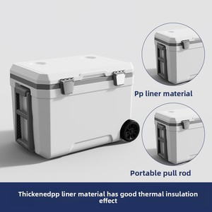 Caixa Térmica Portátil 70L para Acampamento e Carro com Rodas, Ideal para Piquenique e Churrasco, Conservação de Alimentos Frescos e Refrigeração - Product Image 4