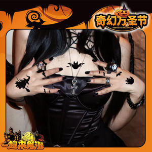 CQ สติกเกอร์รอยสักแบบใช้แล้วทิ้งสำหรับปาร์ตี้ฮาโลวีนที่มีสีสันกันน้ำได้สติกเกอร์รอยสักลายสักสำหรับผู้ชายและผู้หญิง - Product Image 6