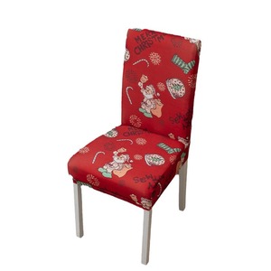 New Art Deco Christmas <b>Chair</b> <b>Covers</b> & Festive Tablecloth Decorative Dining Elastic Back Multi-piece Package Milk-Silk - Product Image 6