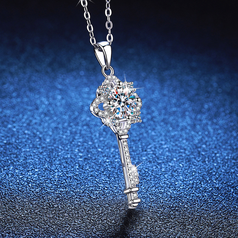 1ct Moissanite Necklace Luxury S925 Sterling