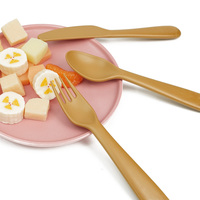 Ensemble de vaisselle pour enfants Eco Home, matériau PP, certifié EN-71, bols et assiettes antidérapants en silicone avec ventouse, cuillère incluse