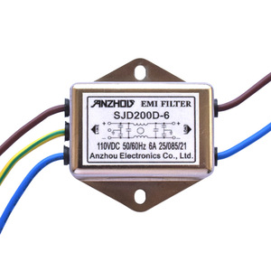 Filtre EMI Anzhou SJD200D-6 110VDC 6A monophasé DC - Product Image 1