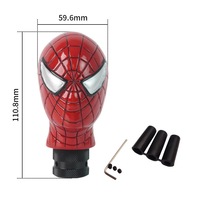 XG 2025 OEM pabrik disesuaikan 3D pegangan Spiderman tuas Manual pemindah gigi mobil ganda otomatis kenop