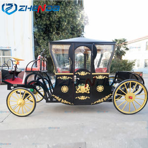Noble Sightseeing Royal Carriage Parque de Atracciones Cenicienta Princesa Decoración del hogar Accesorios de fiesta Boda Carruaje de <span class=keywords><strong>caballos</strong></span> - Product Image 2