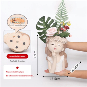 Maceta con Forma <span class=keywords><strong>de</strong></span> Busto <span class=keywords><strong>de</strong></span> <span class=keywords><strong>Dama</strong></span> Estilo Griego Romano, Estatua Femenina <span class=keywords><strong>de</strong></span> Poliresina, Maceta <span class=keywords><strong>para</strong></span> Decoración del Hogar y Jardín - Product Image 3
