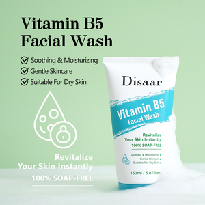 Disaar Vitamine B5 Nettoyant <span class=keywords><strong>Visage</strong></span> Nettoyant <span class=keywords><strong>Visage</strong></span> Vitamine E Acide Hyaluronique Apaisant Hydratant <span class=keywords><strong>Gel</strong></span> Nettoyant <span class=keywords><strong>Visage</strong></span> pour <span class=keywords><strong>Peau</strong></span> Sèche - Product Image 3