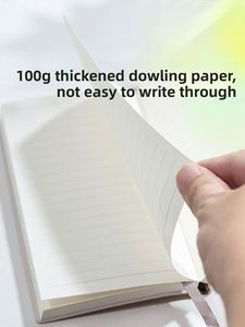 A6 Customizable Pocket-sized Softcover Planner Small Notebook Thickened Leather Cover Convenient Portable <b>Memo</b> <b>Pad</b> Handy Diary - Product Image 3