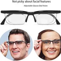 Lunettes réglables avec champ de vision à molette, lunettes réglables pour la vision de près et de loin, unisexe (1 paire)