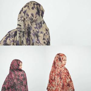 2024 nouveauté couleurs arabe Premium plaine Viscose impression châle Double broche châle écharpe quotidien Long châle grande taille Hijab - Product Image 3