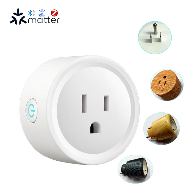Smart FY11 US Plug Matter Wifi Mesh with Energy Monitor 10a 16a Support OEM ODM PCBA Custom Bar Design Smart Socket