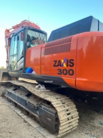Excavatrice sur chenilles lourde d'occasion Hitachi ZX300 de 30 tonnes, équipée d'un moteur Isuzu d'origine