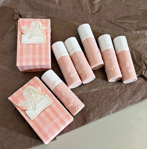 PinkyFocus relieve Rosa Ángel mate labios crema terciopelo labio barro larga duración lápiz labial líquido cosméticos maquillaje 6 colores - Product Image 2