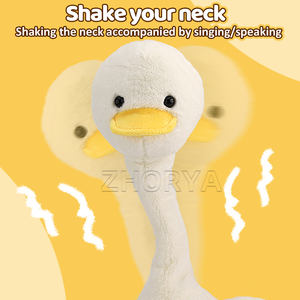 Zhorya simpatici animali di <span class=keywords><strong>peluche</strong></span> elettronici parlanti <span class=keywords><strong>peluche</strong></span> ripieni che cantano anatre giocattolo - Product Image 3