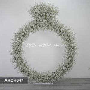 Arreglo de arco floral personalizado en forma de diamante, arco de flores artificiales para decoración de bodas. - Product Image 2