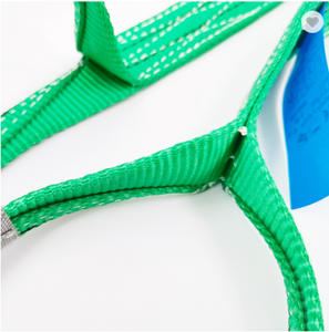 Sangles en sangle plate à <span class=keywords><strong>double</strong></span> boucle, vertes, pour applications de levage maritime - Product Image 6