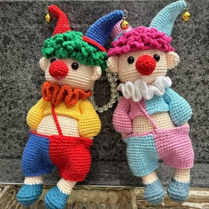 All'ingrosso fai da te pagliacci colorati tessuti a mano e personalizzabili per regalare a natale Halloween e pasqua simpatici bomboniere - Product Image 3