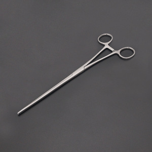 Pinzas intestinales de acero inoxidable sin recubrimiento, cabezas rectas y curvadas, ranuras diagonales, para mascotas, gatos y perros, para recortar el pelo. - Product Image 3