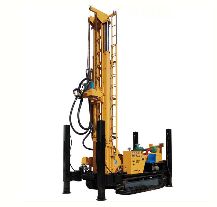 Diesel hydraulique de plate-forme de forage de puits d'eau/machine de forage minier chenille foreuse de puits vente en Afrique