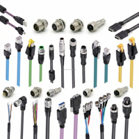 Cable de Red Industrial M12 de 4 Pines, Código D, RJ45, Gigabit, Cat5, Blindado, Impermeable, de PVC, para Cámaras, Aplicaciones Electrónicas e Industriales