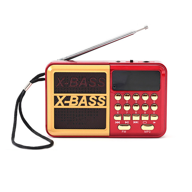 Best Quality New Arrival Mini Portable Radio BT Speaker Wireless Rechargeable Mini FM Radio Speaker With USB/TF/FM