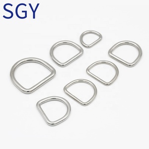 Hành <span class=keywords><strong>l</strong></span>ý túi phụ kiện cao đánh bóng bạc 316 thép không gỉ Hàn D Vòng phần cứng - Product Image 3