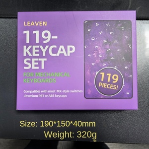 Venta al por mayor Cross-Border Magic Fog Kai Zhou Keycap Set 119 PC Teclas transparentes Pequeño Juego completo para teclado mecánico - Product Image 2