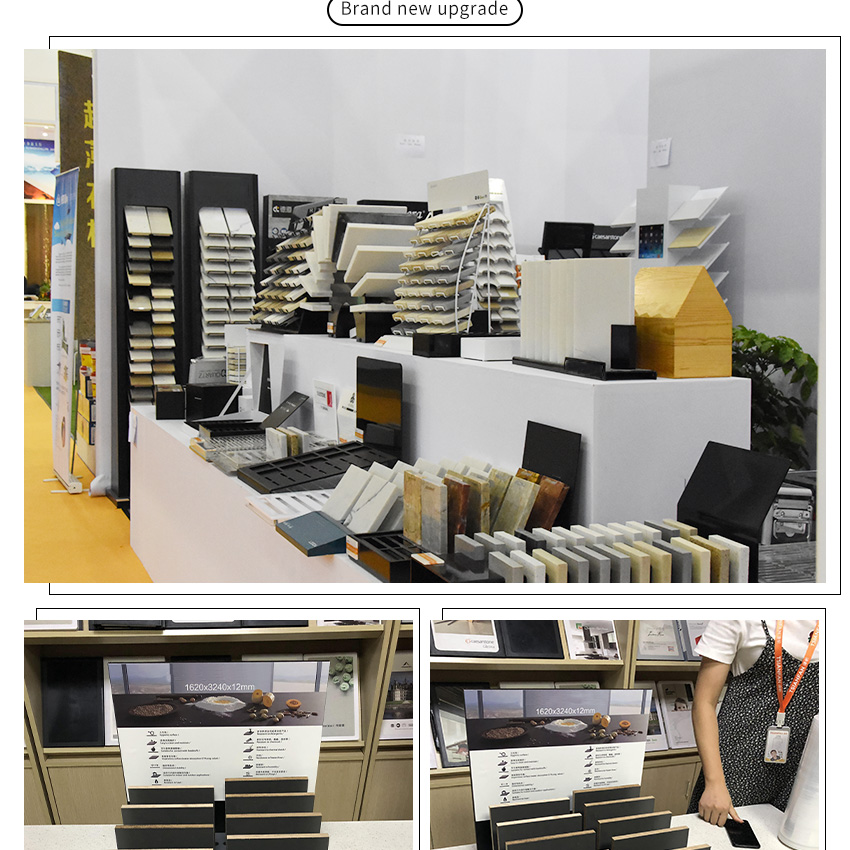 Hot Sale Mdf Countertop Sample Racks Factory Granite Rock Marble Desktop Quartz Ceramic Tile Display Rack Tabletop Stone Stand