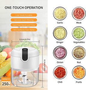 Multi-Functional Manual Garlic Blender Portable Vegetable Chopper Mini Food Processor Rechargeable Kitchen Use - Product Image 3