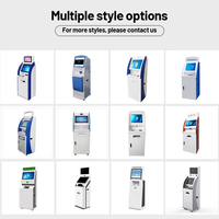Quiosco de Autoservicio con Pantalla Curva OEM ODM, con Aceptador de Efectivo, Dispensador de Tarjetas, Escáner de Pasaportes, Máquina de Pago para Hoteles, Cajero Automático