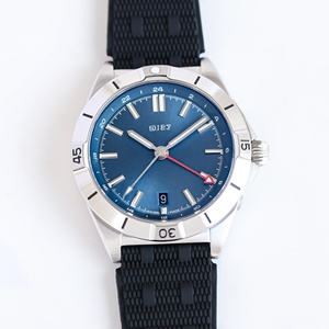 Reloj <span class=keywords><strong>GMT</strong></span> de Lujo ZF Avenger Automático <span class=keywords><strong>GMT</strong></span> 44 Cal.2836, Esfera Azul, Correa de Goma, Manecilla <span class=keywords><strong>GMT</strong></span> Roja para EE. UU. - Product Image 1