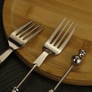 Custom <strong>Personalized</strong> DIY Beadable Stainless Steel Pasta <strong>Forks</strong> Durable Tableware Add-a-Bead for Kitchen Use - Product Image 2