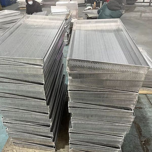 Stainless Steel <b>Wire</b> Mesh Perforated Baking Tray Sheet,bun Pan Sheet,used for Oven with Trolley - Product Image 1