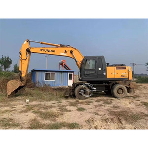 R210W-7ฮุนได21T ROBEX210รถขุดล้อมือสองพร้อมเครื่องยนต์ & ปั๊ม114Kw 210w-9 210w-7พลังงาน - Product Image 1